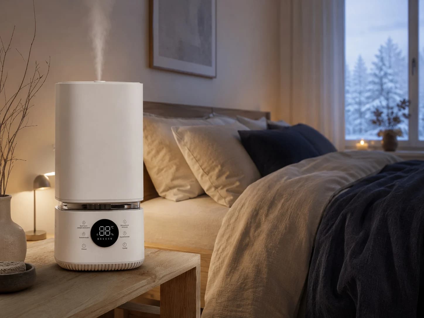 IntelliCare in a winter bedroom
