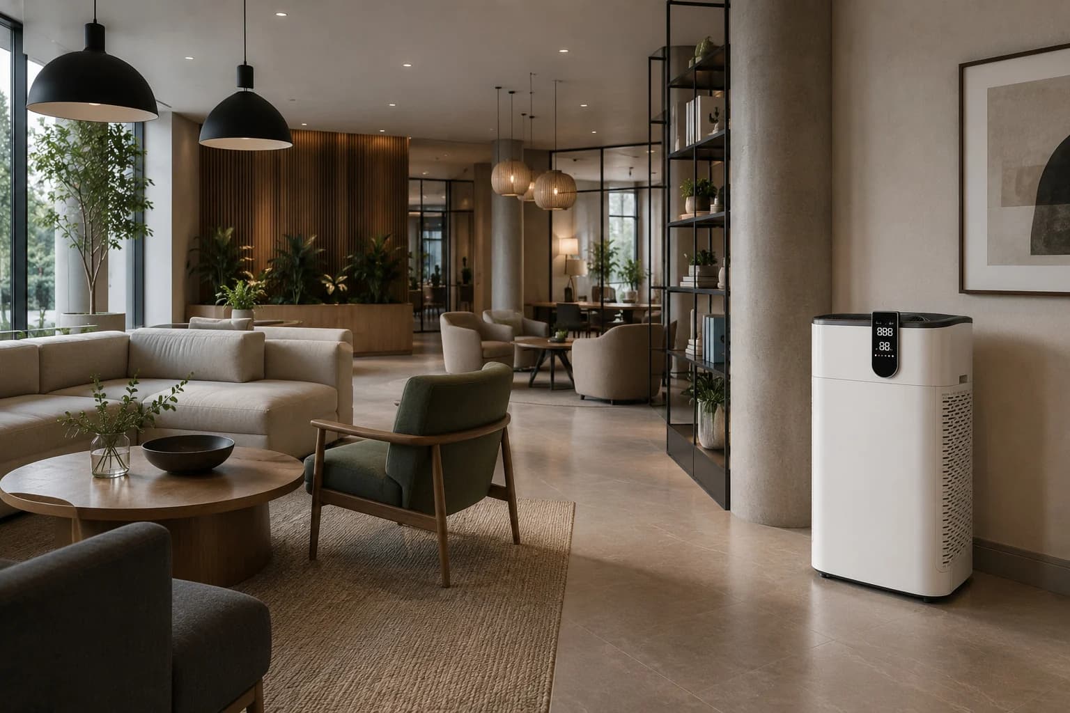 IntelliPower in a hospitality interior